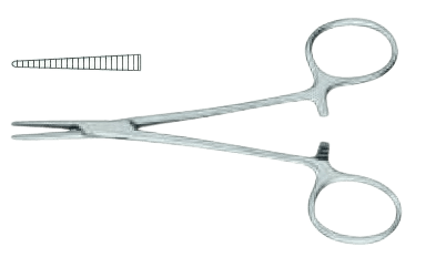 Затискач кровозупинний Халстед-Москіт, прямий, 140 мм Surgimax 06-214-14